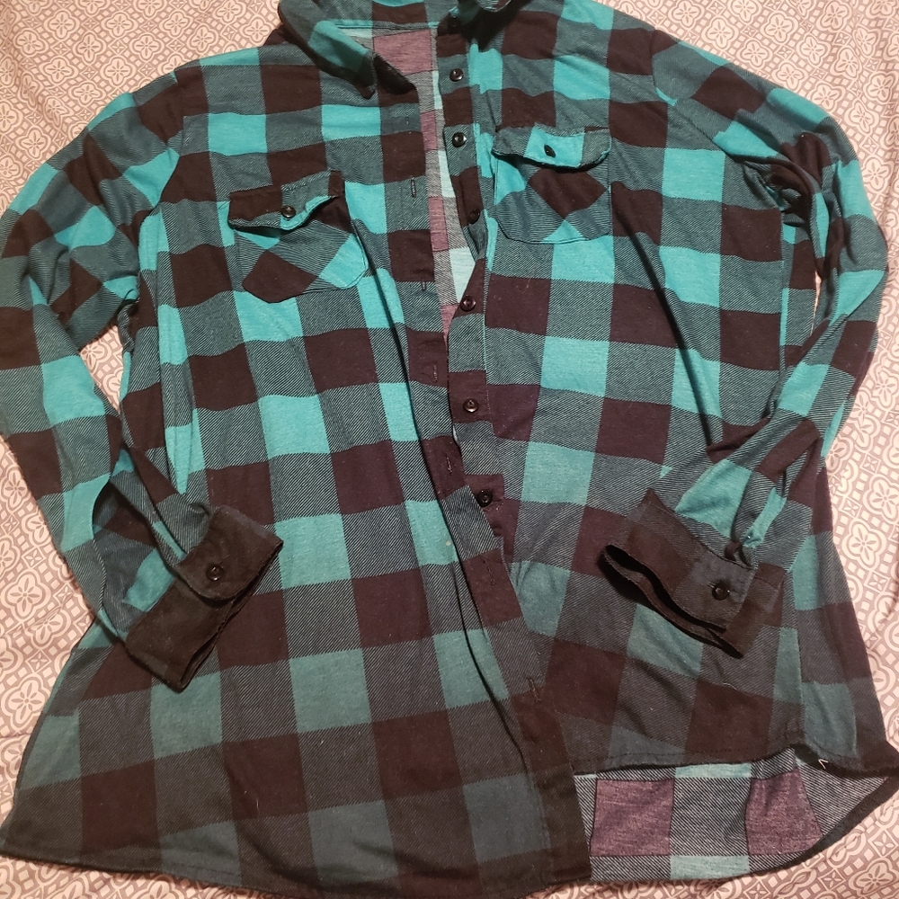 Plaid button up